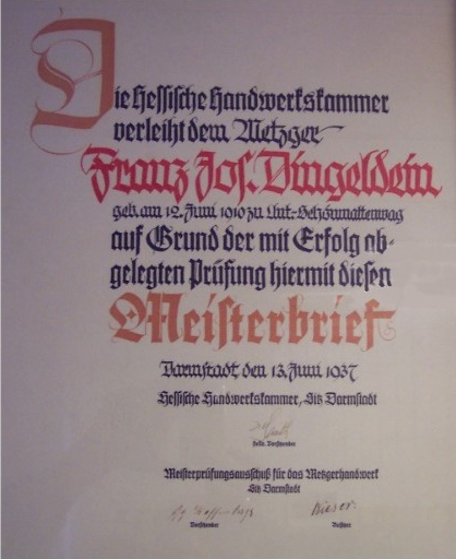 Franz Jos. Meisterbrief (Andere) (2)